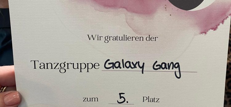 erste Turnierteilnahme unserer Tanzgruppe Galaxy Gang